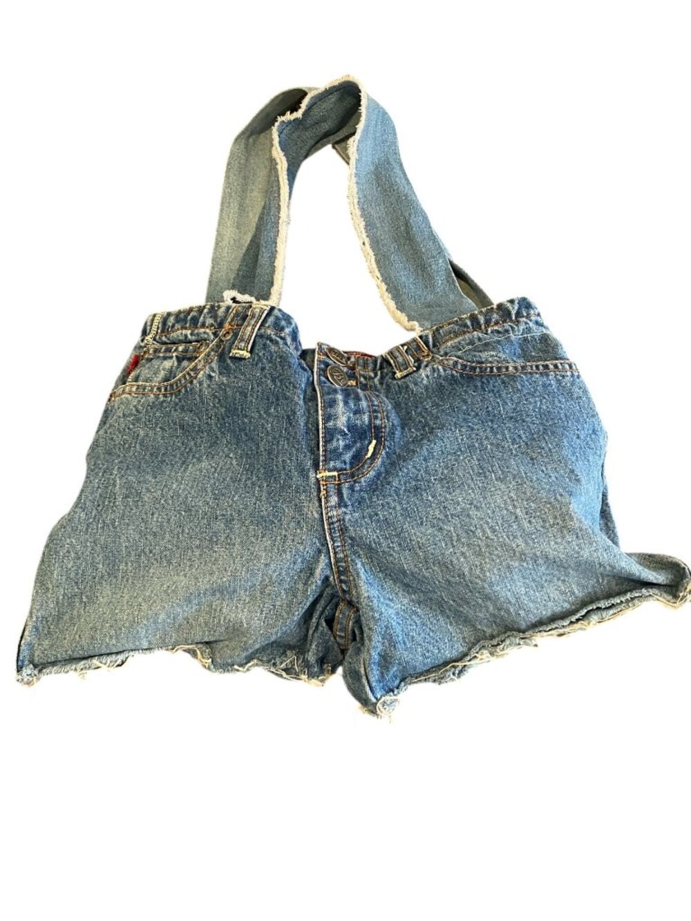 Handmade Upcycled Denim Blue Jean Handbag #227P